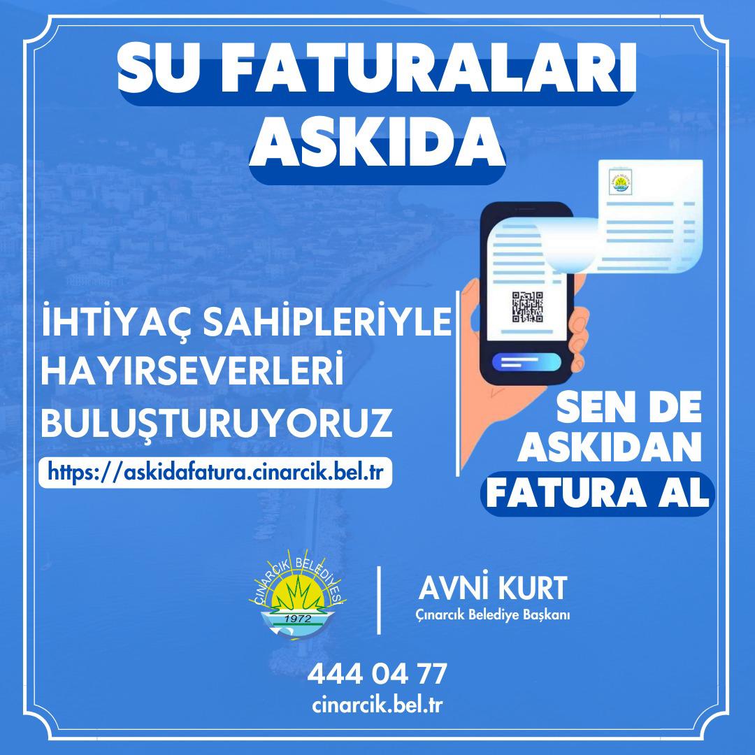 Çınarcık'da Askıda Fatura Uygulaması Başladı