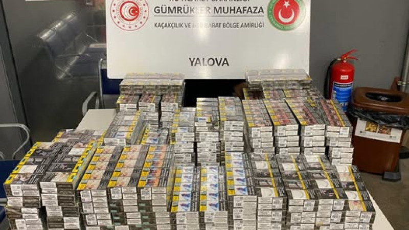 Yalova Ro-Ro Limanı’nda 237 Bin Liralık Kaçak Sigara Ele Geçirildi